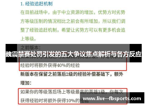 魏震禁赛处罚引发的五大争议焦点解析与各方反应