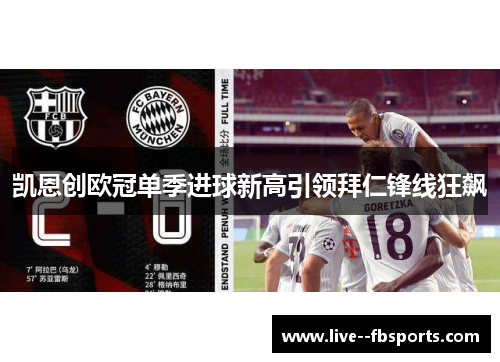 凯恩创欧冠单季进球新高引领拜仁锋线狂飙
